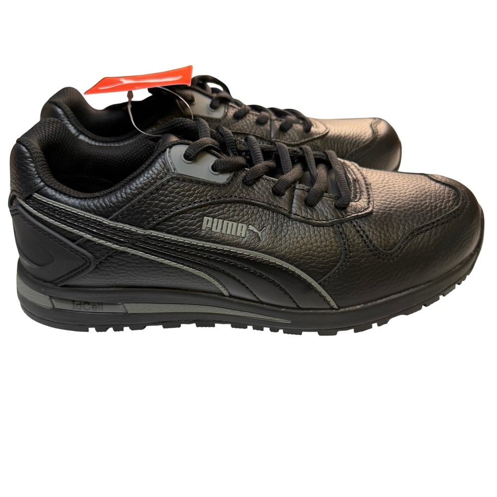 Puma Safety Frontside Black Soft Toe Work Shoes Slip Resistant Size 9 NWT